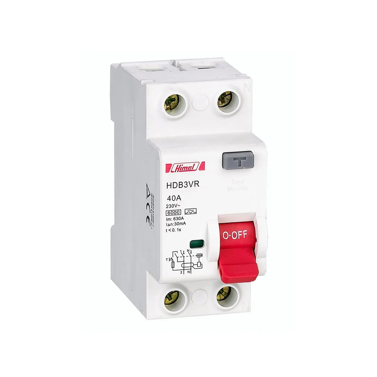Himel HDB3VR 2P ELCB Breaker Price in Pakistan Main image
