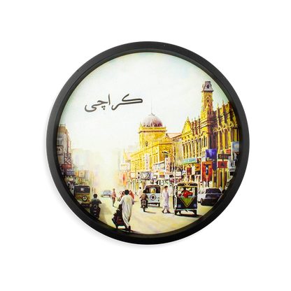 Iconic Karachi Round Tray