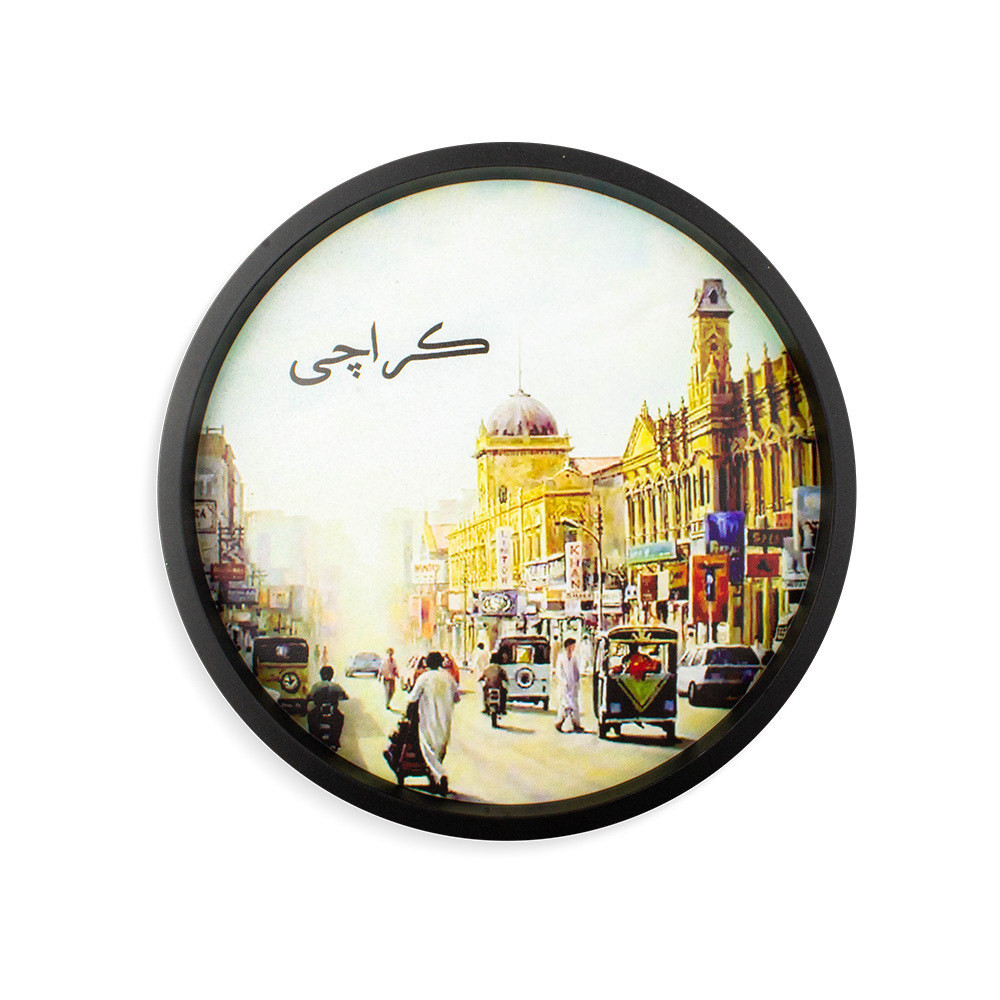 Iconic Karachi Round Tray