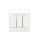 Clopal Ideas White Series 3-Gang 2-Way Flush Switch