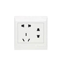 Clopal Ideas White Series American Socket + 2 Socket