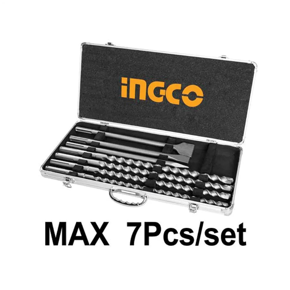 INGCO SDS Max Hammer Drill Bit and Chisel Set Price in Pakistan Main image