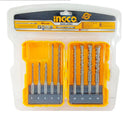 INGCO AKDL30901 9pcs SDS Plus Hammer Drill Bits Set