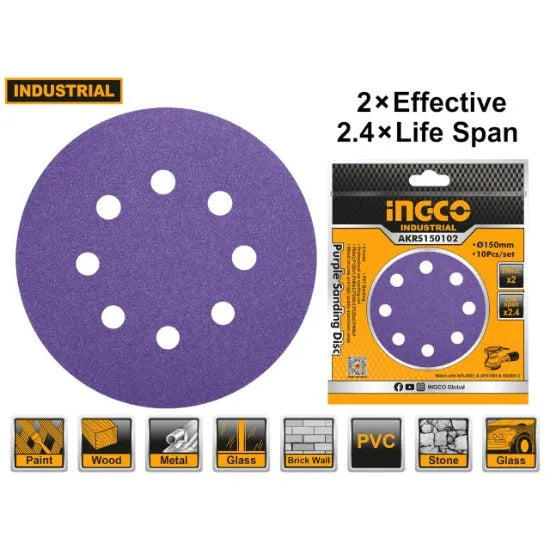 INGCO Purple Sanding Disc Price in Pakistan Main image