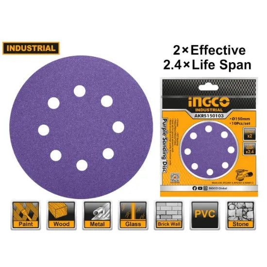 INGCO Purple Sanding Disc Price in Pakistan Main image