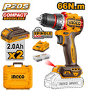 INGCO CDLI20668 Compact Brushless Cordless Drill
