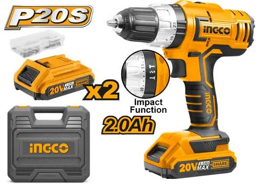 INGCO Cordless Impact Drill Price in Pakistan  Main image