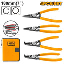 INGCO HCCPS26180 4Pcs Circlip Plier Set