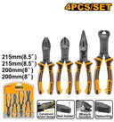 INGCO HKCPS5841 4 Pcs Compound Action Pliers Set