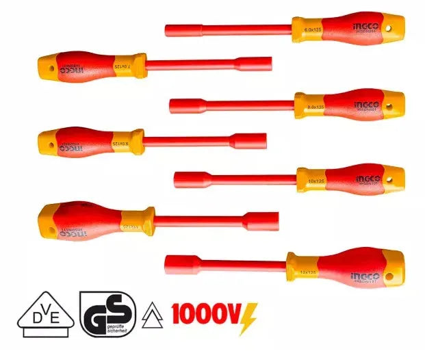 INGCO HKISD0701 7 Pcs Insulated Nut Screwdriver Set Secondary image