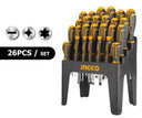 INGCO HKSD2628 26 Pcs Screwdriver Set