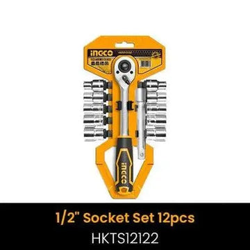 INGCO HKTS12122 12Pcs 1/2" Socket Set