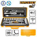 INGCO HKTS12242 24Pcs 1/2" Socket Set