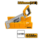 INGCO HMBSK30082 Mitre Box and Back Saw Set
