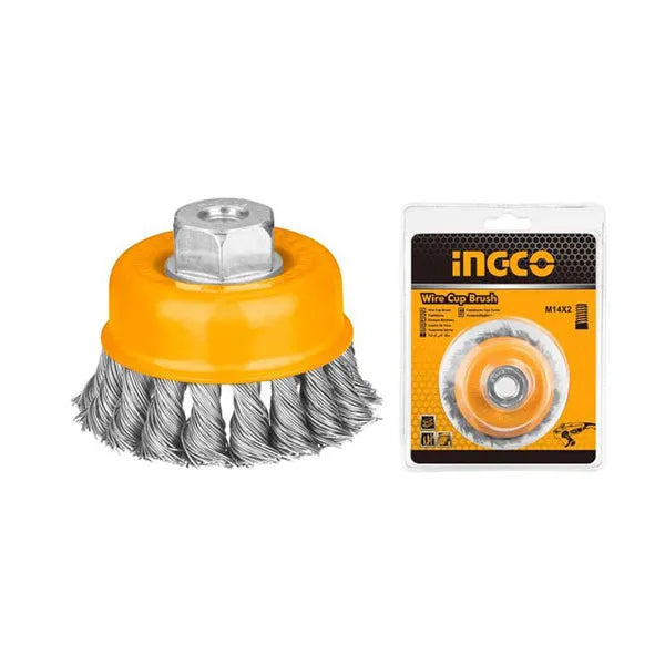 INGCO Cup Twist Wire Brush With Nut Price in Pakistan Main image