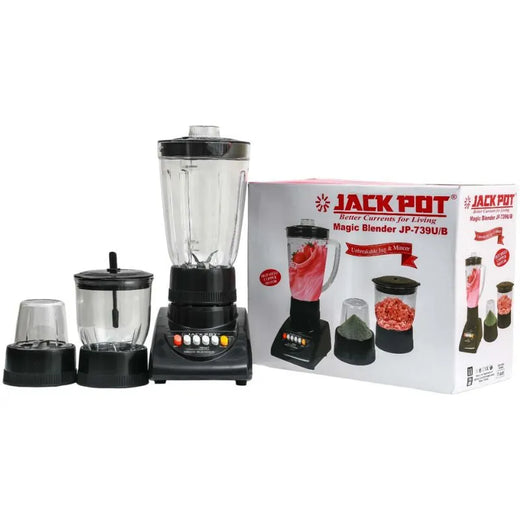 Jackpot JP-739 Deluxe Blender 1litre jug with grinder and chopper Price In Pakistan