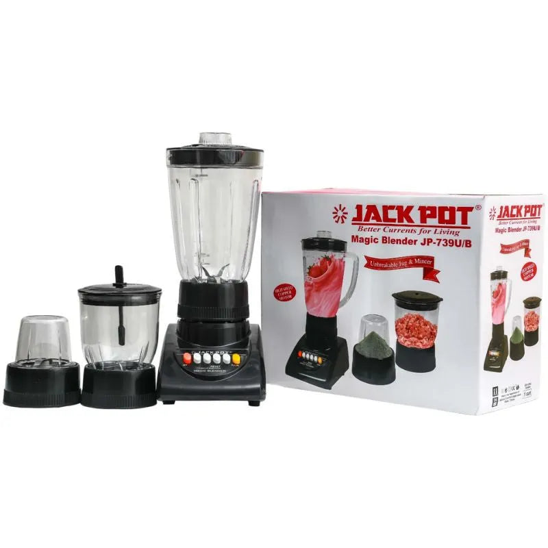 Jackpot JP-739 Deluxe Blender 1litre jug with grinder and chopper Price In Pakistan Main image
