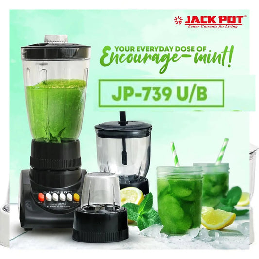 Jackpot JP-749 U/B Blender Unbreakable 1.5litre jug with grinder Price In Pakistan
