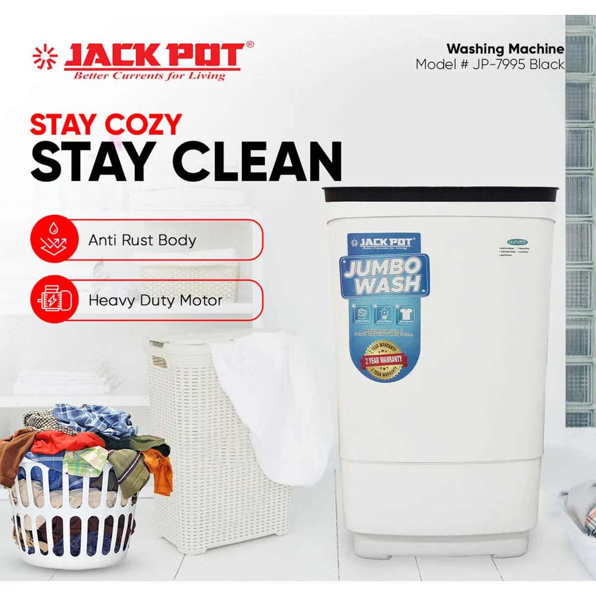 Jackpot JP-7995 Jumbo Wash Price In Pakistan Main image