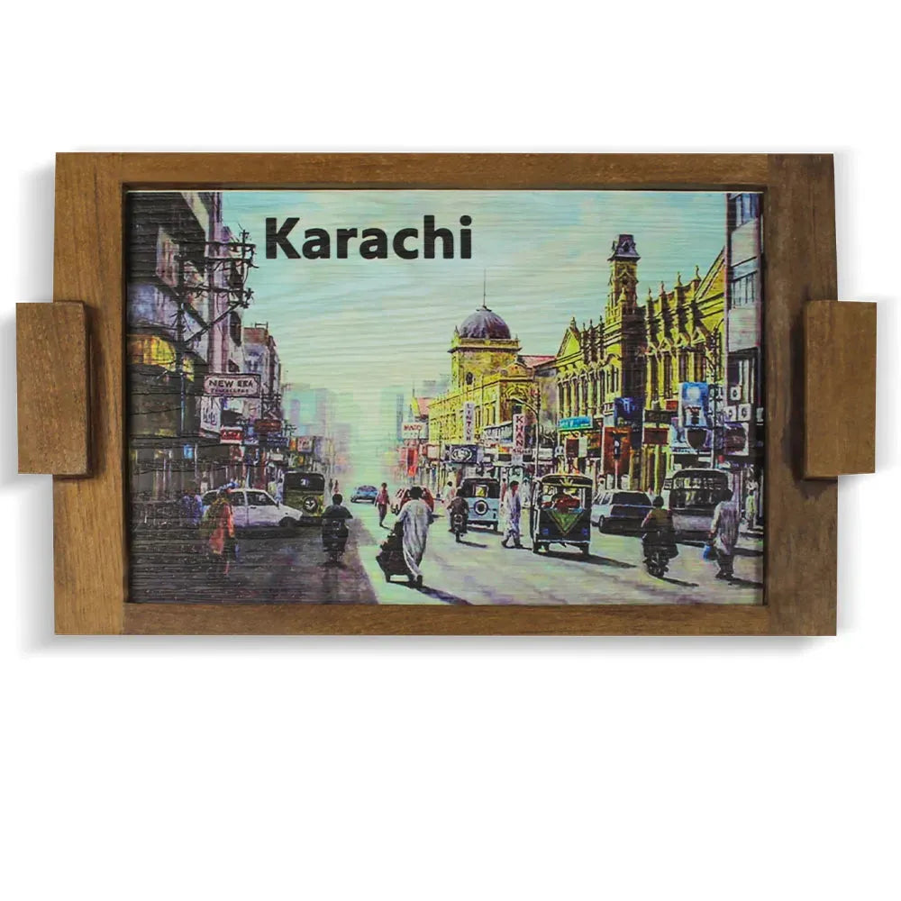 Karachi Art Serving Tray Price in Pakistan Main image