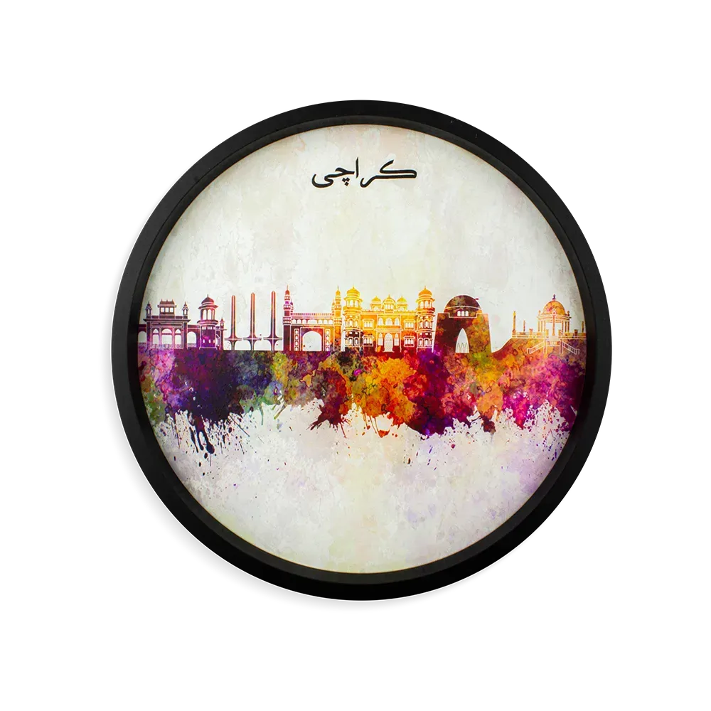 Karachi Skyline Art Tray Price in Pakistan