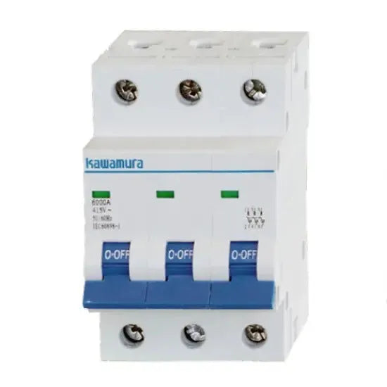 Kawamura Kwk 47 3 Pole MCB Breaker 4KA Price in Pakistan  Main image