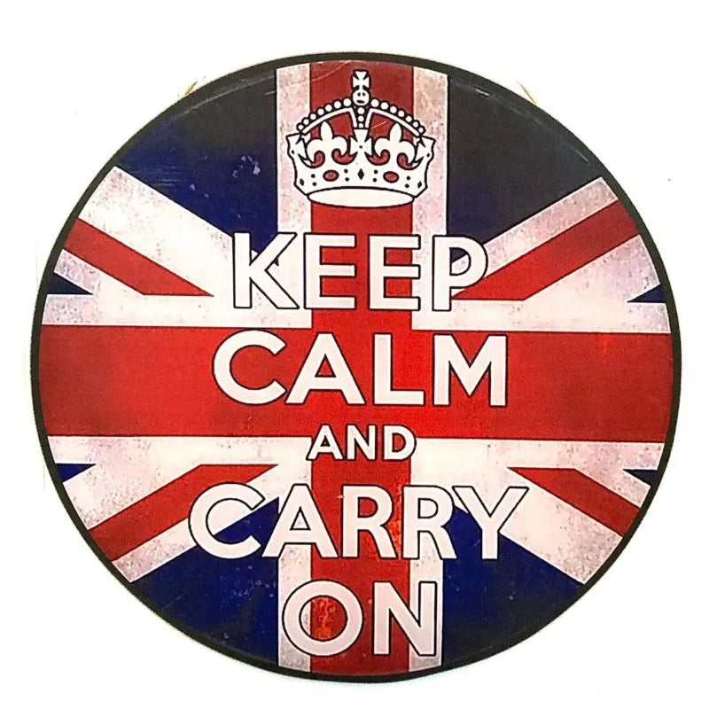 Keep Calm Hanging Wooden Frame Round Price in Pakistan