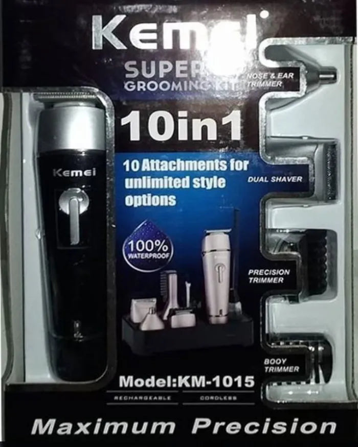 Kemei  KM-1015 10 in 1 Grooming Kit Secondary image