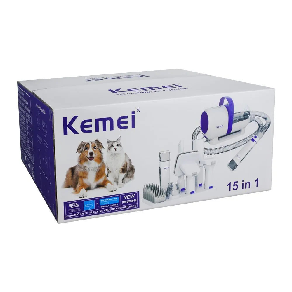 Kemei KM-2098 Pet Grooming Kit with Vacuum Secondary image