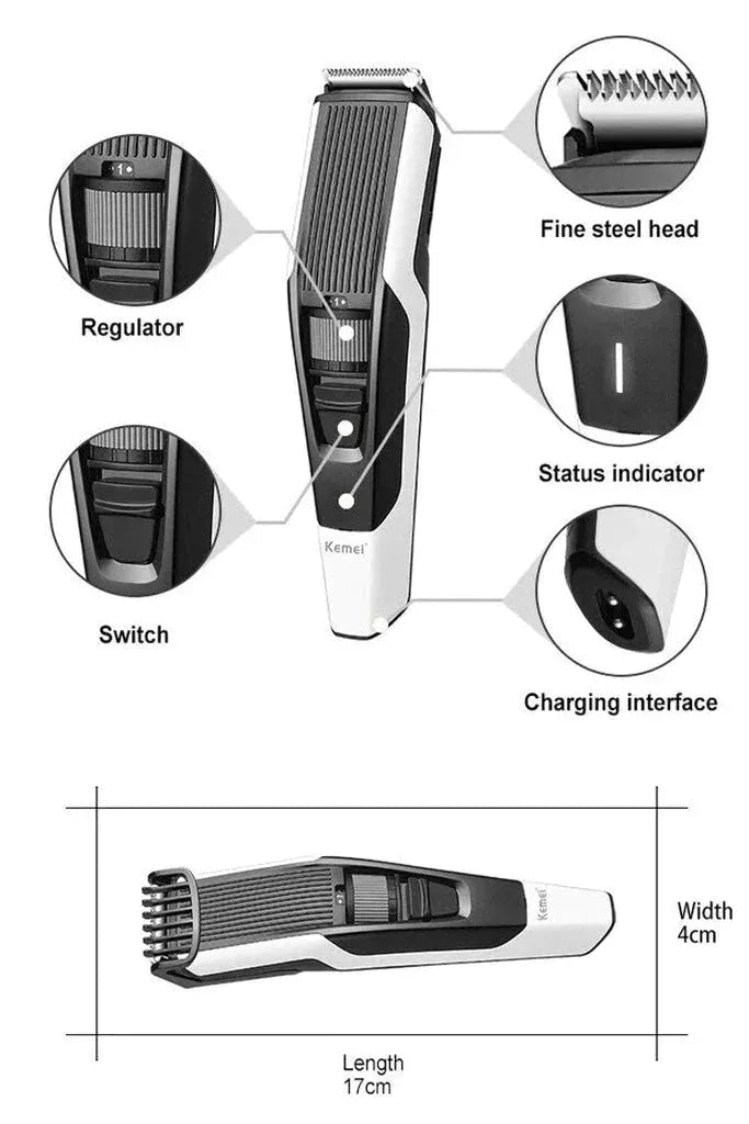 Kemei KM-634 Professional USB Hair Trimmer Secondary image