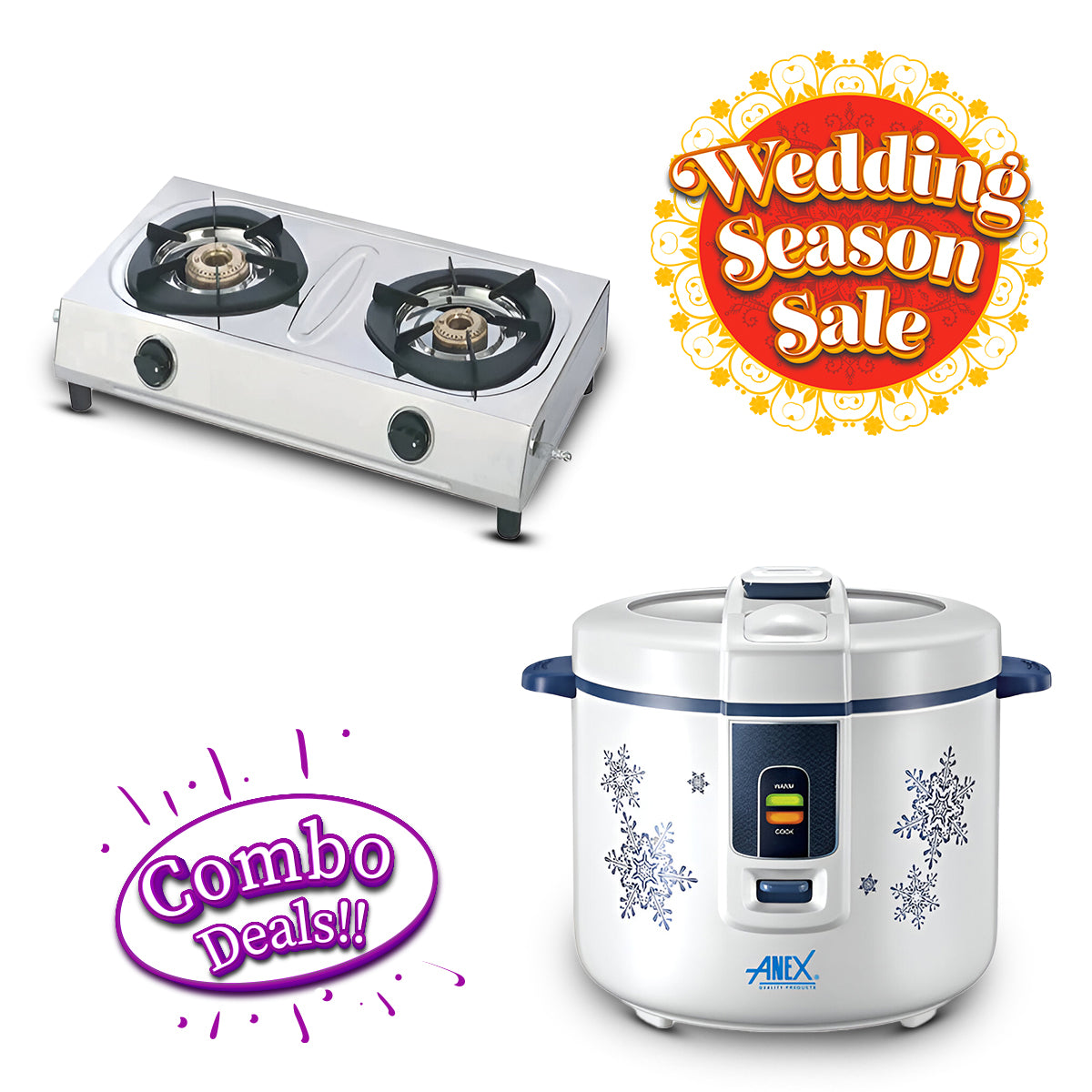 Hanco Gas Stove & Anex Rice Cooker Price in Pakistan