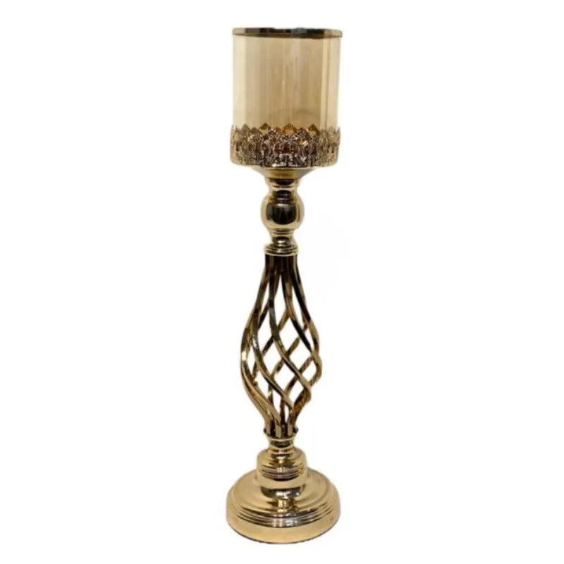 Large Gold Candle Holder Price in Pakistan Main image