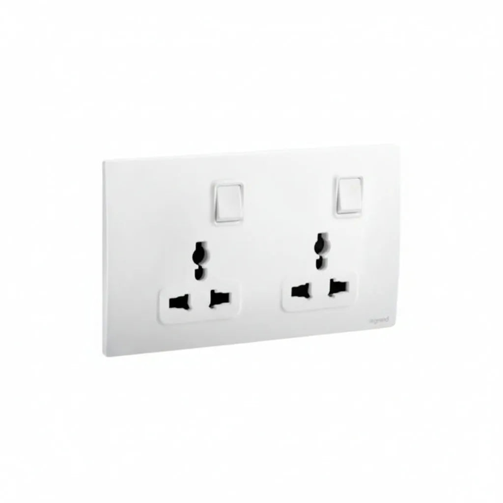 Legrand Mallia Senses Series Duplex Multi Socket Outlet Main image