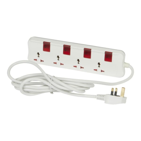 Legrand Multi-Outlet Extension Socket MS 4X2P+E+4 Individual Switches Price In Pakistan