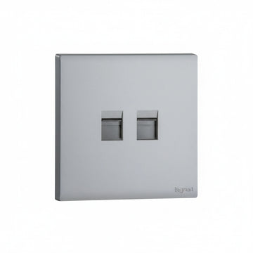 Legrand Obria Series Double Keystone Data Plate-Silver Price in Pakistan