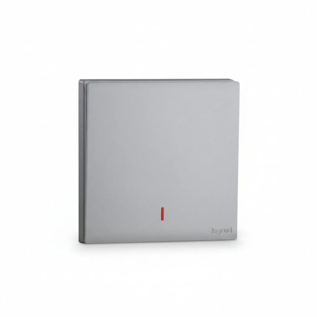Legrand Obria Series 1-Gang Double Pole Switch-Silver Price in Pakistan