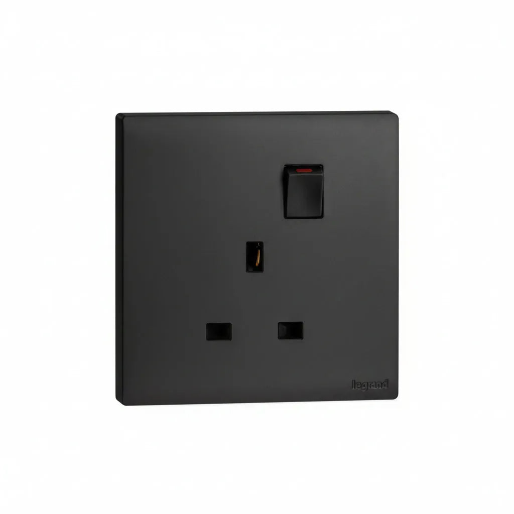 Legrand Obria Series 13A Socket Outlet-Black Price in Pakistan 