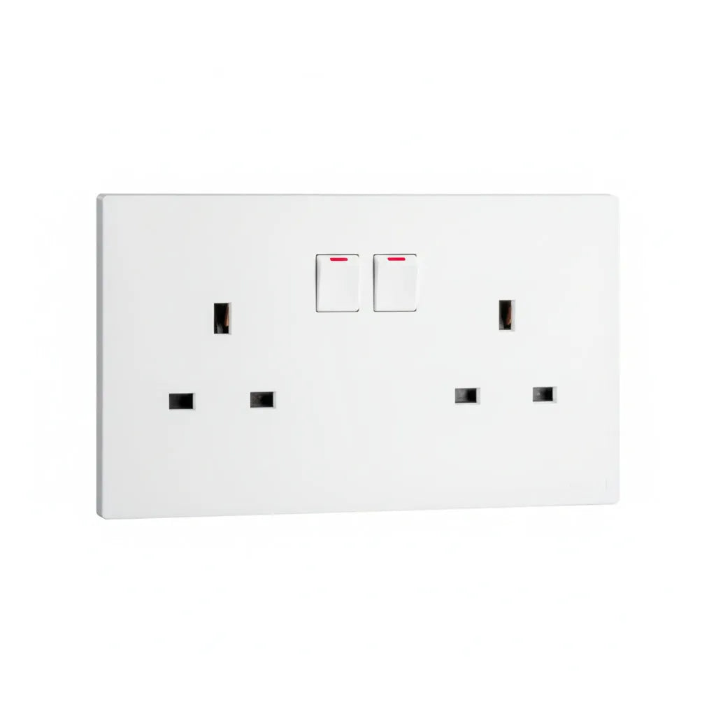 Legrand Obria Series 2 Gang 13A Socket Outlet-White Price in Pakistan