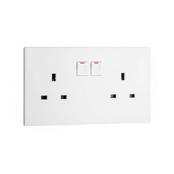Legrand Obria Series 2 Gang 13A Socket Outlet-White Price in Pakistan