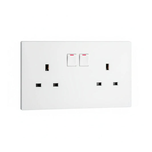Legrand Obria Series 2 Gang 13A Socket Outlet-White Price in Pakistan