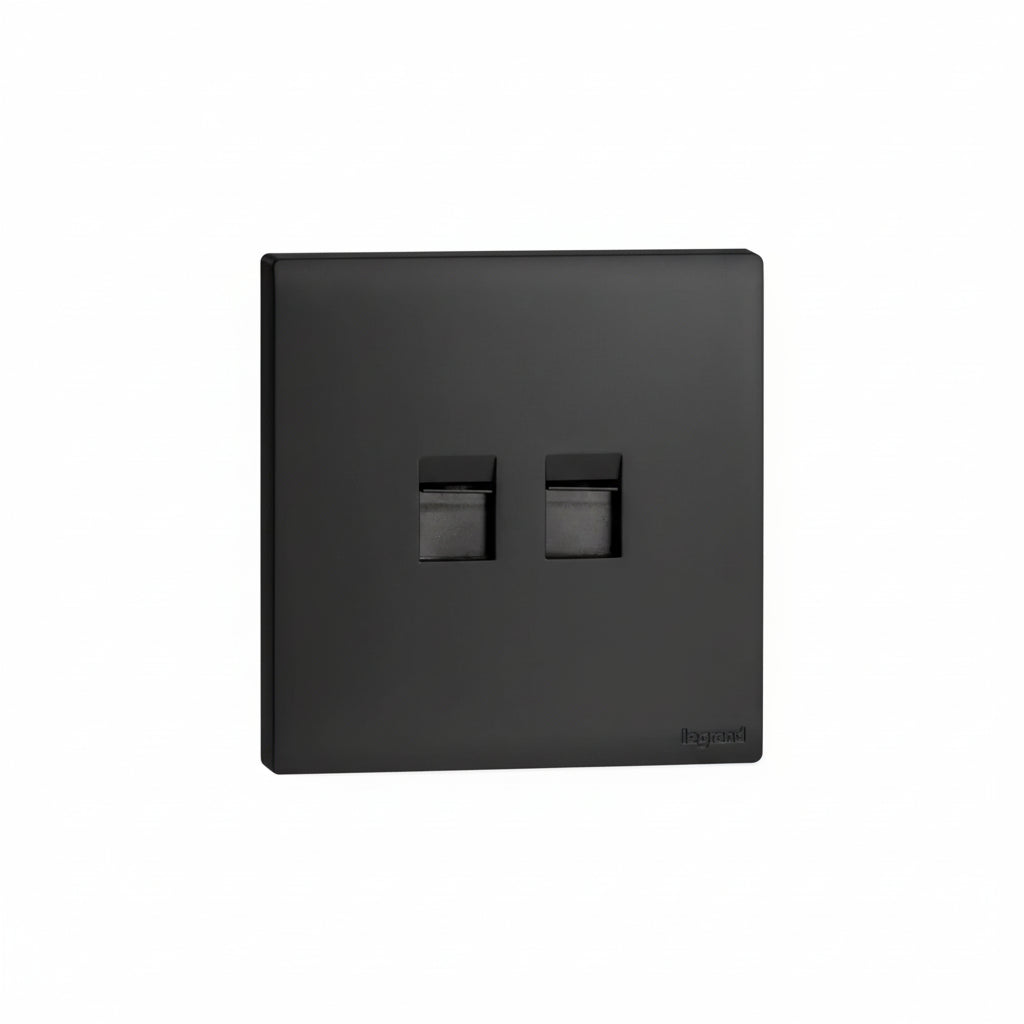 Legrand Obria Series 2 Gang Data Plate-Black Price in Pakistan