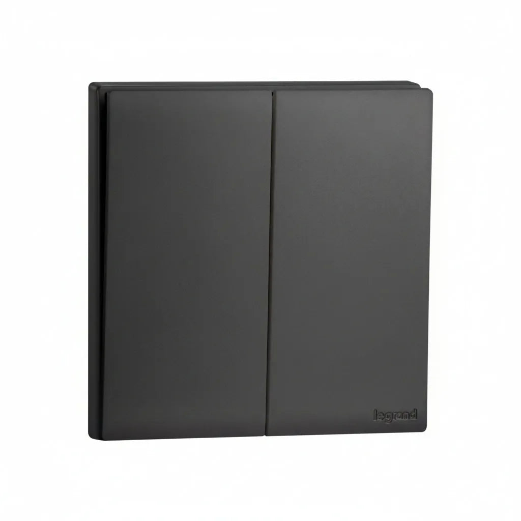 Legrand Obria Series 2 Gang Switch-Black Price in Pakistan