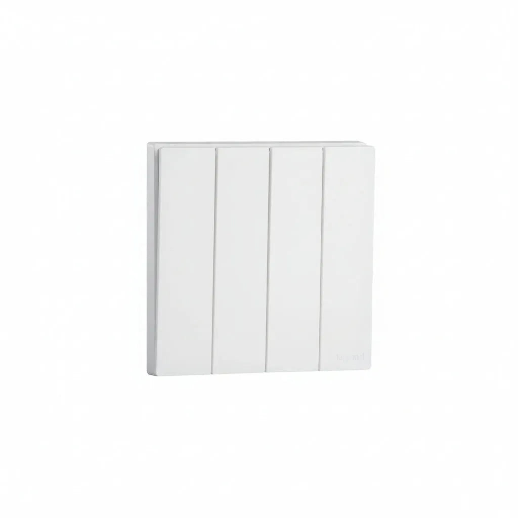 Legrand Obria Series 4 Gang Switch-White Price in Pakistan