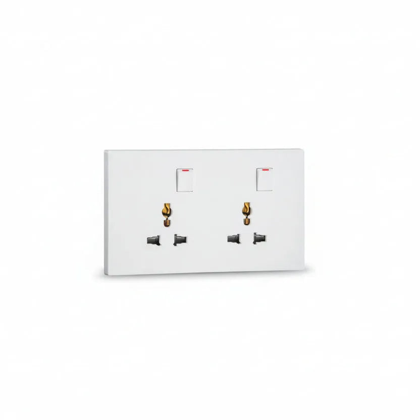 Legrand Obria Series Duplex Multi Socket Outlet-White Price in Pakistan Main image