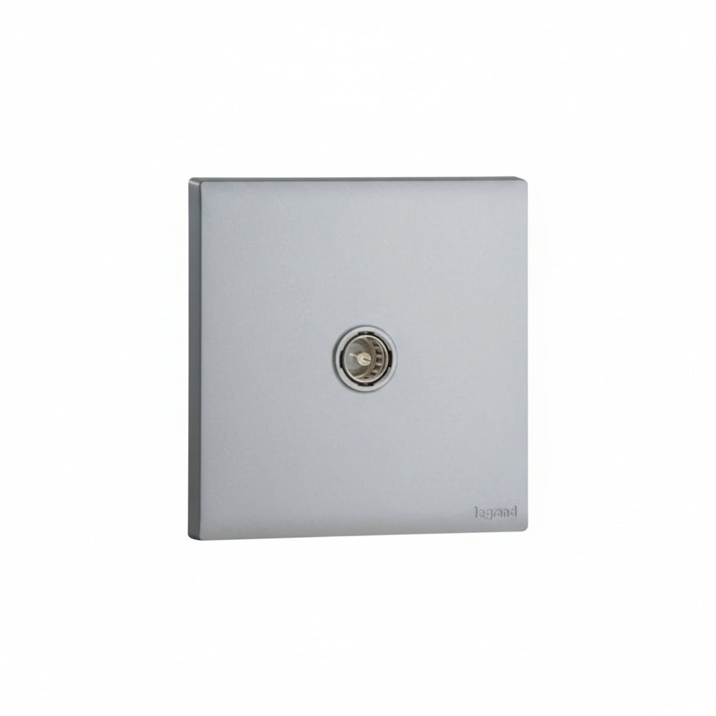 Legrand Obria Series Single TV Socket-Silver Price in Pakistan