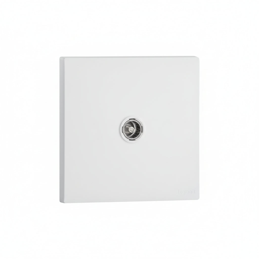 Legrand Obria Series Single TV Socket-White Price in Pakistan