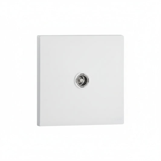 Legrand Obria Series Single TV Socket-White Price in Pakistan