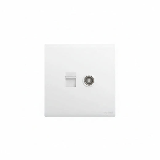 Legrand Obria Series TV + Data Combination Socket-White Price in Pakistan 