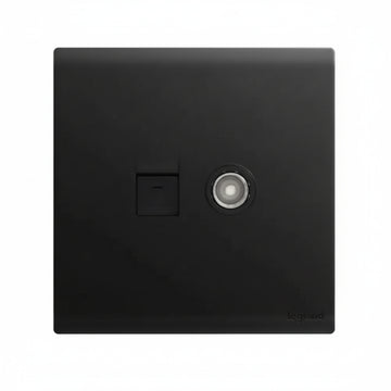Legrand Obria Series TV + Data Combination Socket-Black Price in Pakistan 