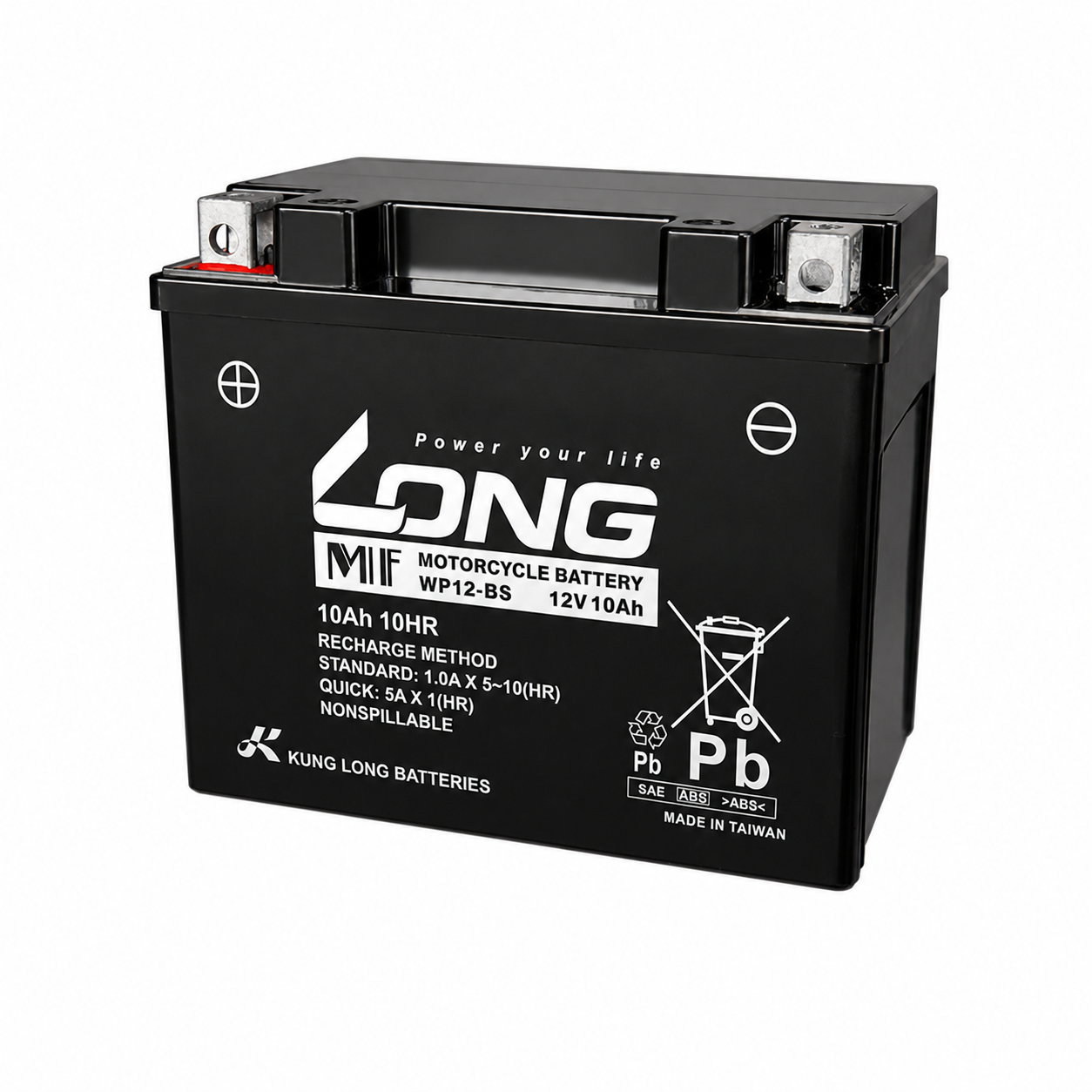 LONG WP12-BS 12V 10Ah Maintenance-Free Motorcycle Battery Price In Pakistan